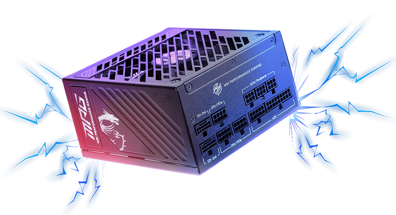 MSI MPG A1000GS PCIE5 II, Fully Modular Gaming 1000W Power Supply
